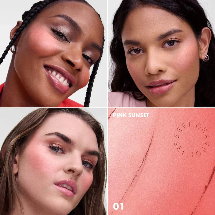 Colorful Blush and Highlighter Glaze