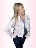 Coquette Pink Bow Cropped Jacket