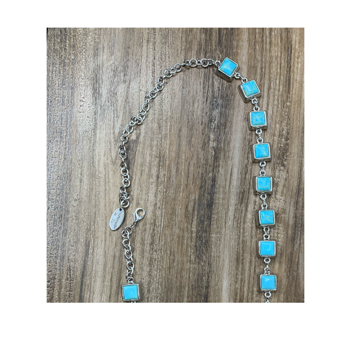 Cowgirl Hat With Sky Blue Stone Hat Band