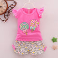 Cute Cartoon Cotton Girls 2 Piece Set | Korean Style Girls Outfit