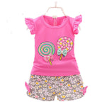 Cute Cartoon Cotton Girls 2 Piece Set | Korean Style Girls Outfit