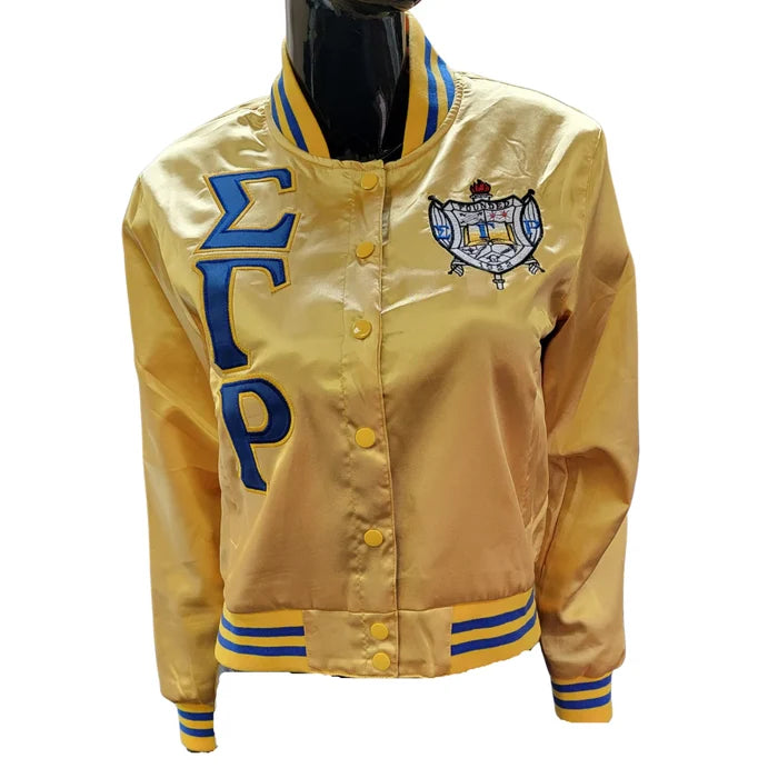 D9 - SGRho Satin Baseball Jacket