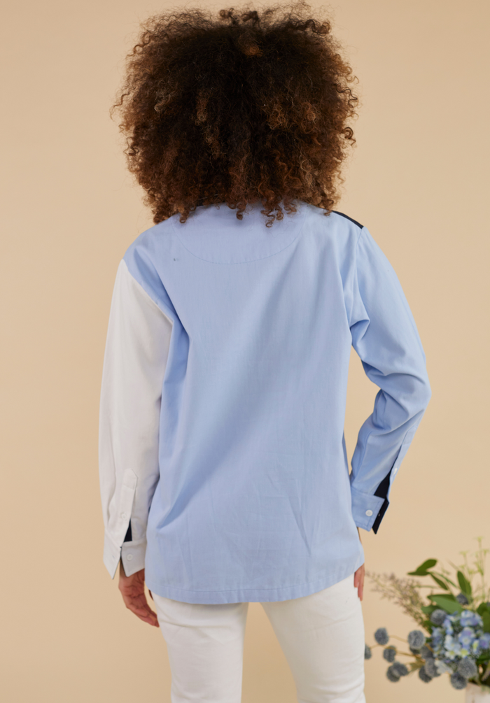 Dartmouth Women's Deck Shirt - Blue - Whale Of A Time Clothing