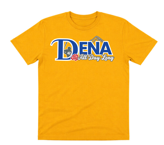 Dena Gold Dry Fit Shirt: All Day Long