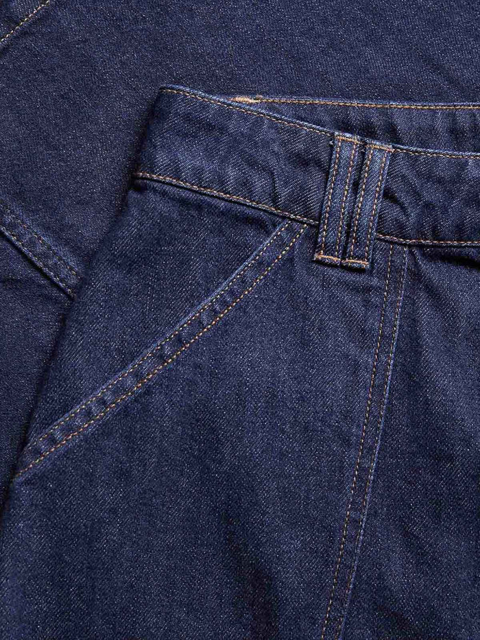 Denim A Line Midi Skirt