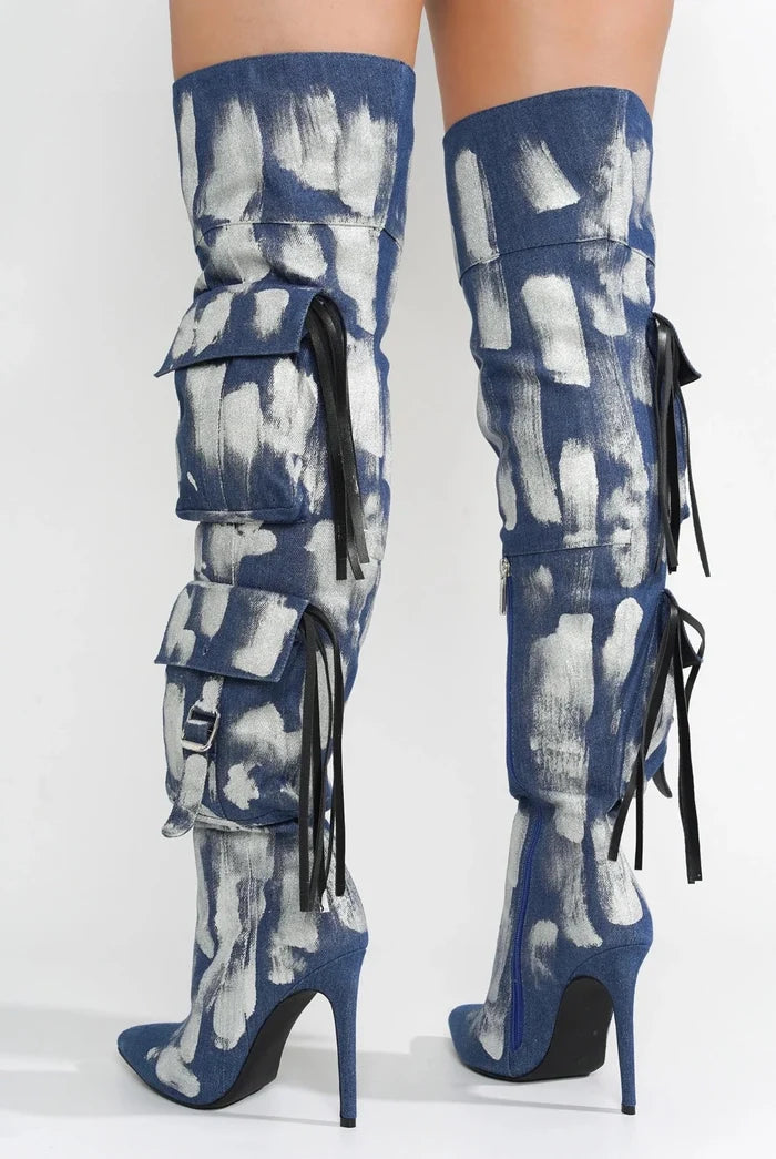 Detroit....Closed Toe Thigh High Boots Cape Robbin Shoes