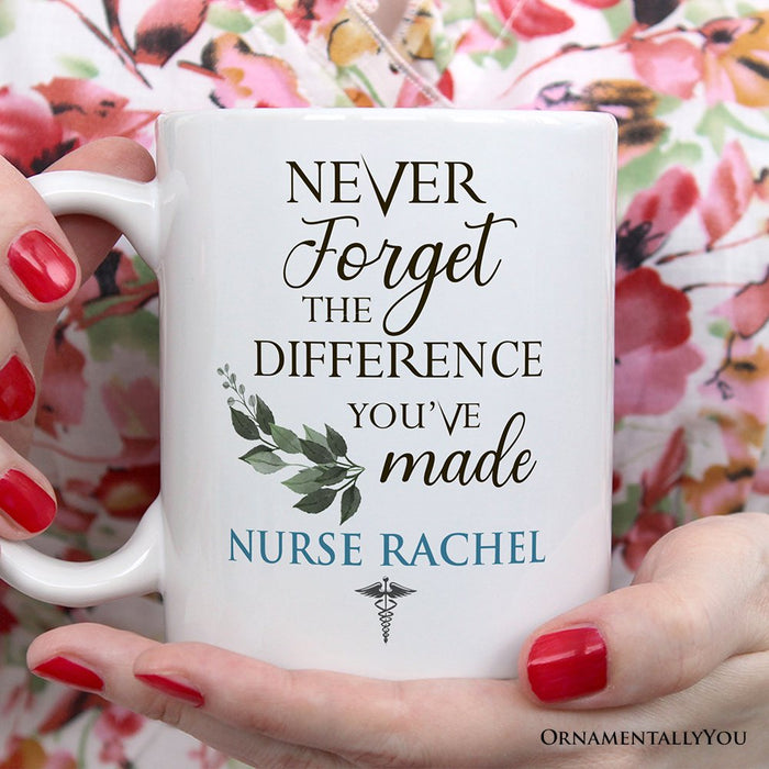 Doctors, Nurses and Paramedics Personalized Mug with Quote, Custom Gift with Name Personalized Ceramic Mug OrnamentallyYou