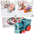 Domino Train Toy With Dominoes | Automatic Domino Train Toy For Kids