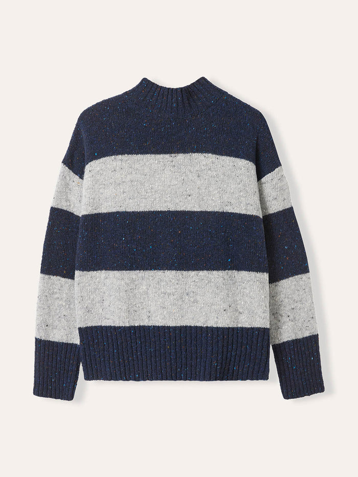 Donegal Colourblock Funnel Neck
