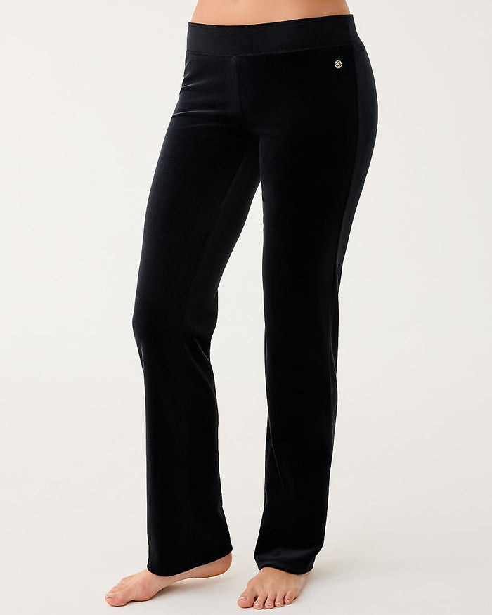 Lilly Pulitzer - Dorsey Velour Pant - Noir