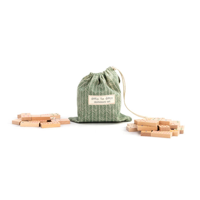 Dots to Dots Domino Set - Pine & Moss