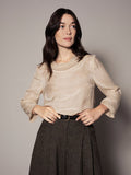 Drape Cowl Neck Satin Top