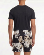 EDWARD MONSTERA FLORAL SMOKE MENS FLAT FRONT SHORT
