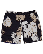 EDWARD MONSTERA FLORAL SMOKE MENS FLAT FRONT SHORT