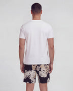 EDWARD MONSTERA FLORAL SMOKE MENS FLAT FRONT SHORT