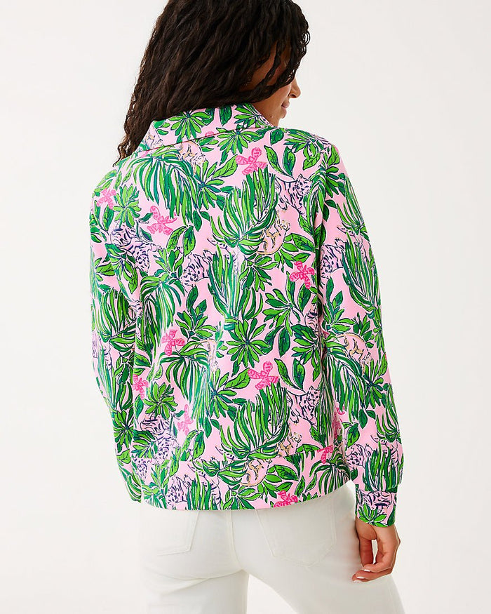 Eleni Upf 50 Plus Pullover - Conch Shell Pink Roaring With Joy