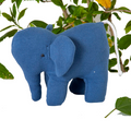 Elephant soft toy Dark Blue/ Made in India /Baby/ Plush/Soft Toy | 100% Premium Cotton - Mojopanda Organic  Store