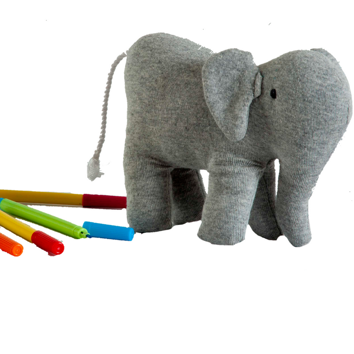 Elephant soft toy Grey/ Made in India /Plush/Baby/Soft Toy | 100% Premium Cotton