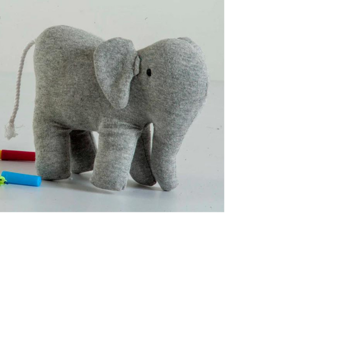 Elephant soft toy Grey/ Made in India /Plush/Baby/Soft Toy | 100% Premium Cotton