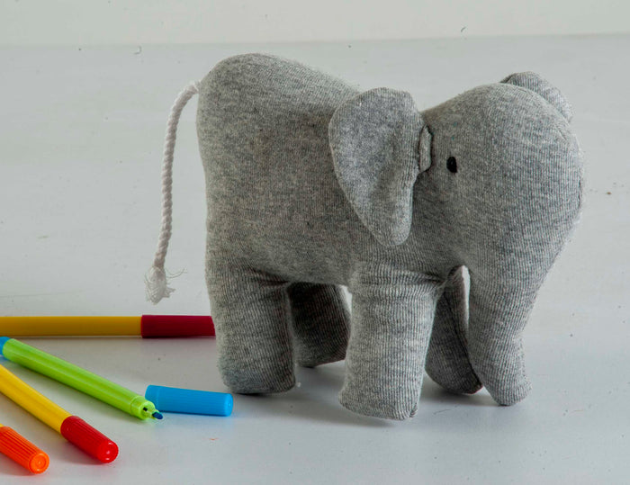 Elephant soft toy Grey/ Made in India /Plush/Baby/Soft Toy | 100% Premium Cotton