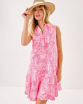 Ellowyn Linen Dress - Conch Shell Pink Pennys Playground