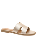 Empress Slide Sandal in Gold