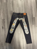 Evisu Treasure and Cloud Daicock Carrot Fit Denim