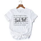 Fed Up With It T-Shirt, Sarcastic Minimalist White Tee for Blunt Women T-Shirts OrnamentallyYou