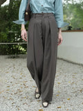 【Final Sale】Quincy Pleated Cotton Trousers