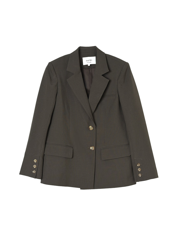 【Final Sale】Yvonne Notched Collar Single Breasted Casual Blazer