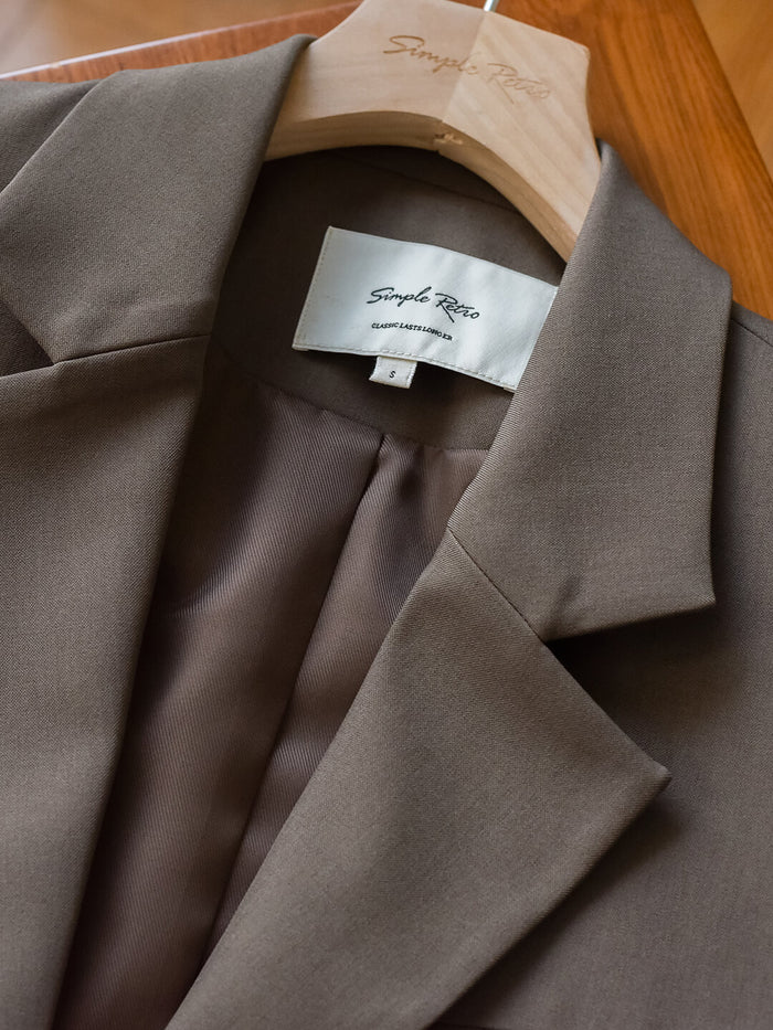 【Final Sale】Yvonne Notched Collar Single Breasted Casual Blazer
