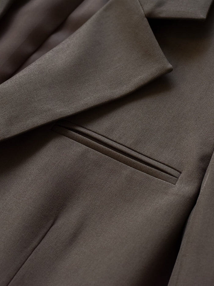 【Final Sale】Yvonne Notched Collar Single Breasted Casual Blazer