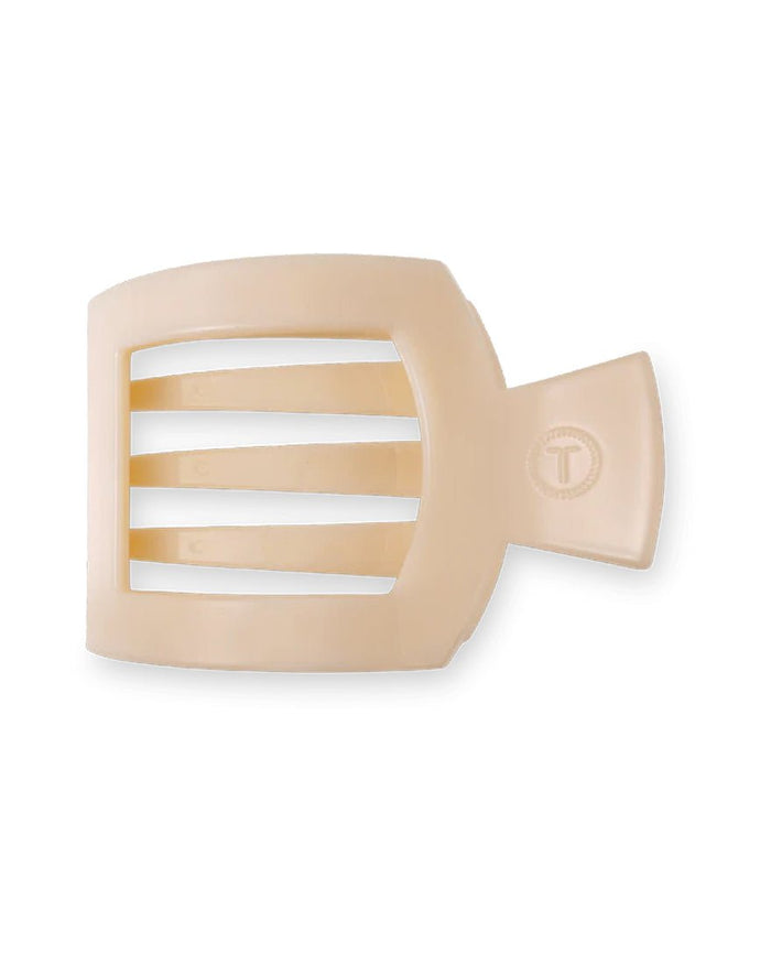 Teleties - Flat Square Hair Clips - Almond Beige