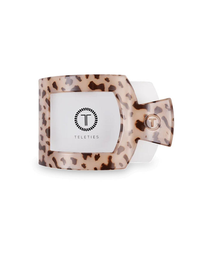 Teleties - Flat Square Hair Clips - Blonde Tortoise