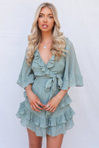Florentine Dress - Sage - Runway Goddess