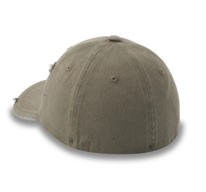 Flying Lap Distressed Stretch-Fit Basbeall Hat - Grape Leaf