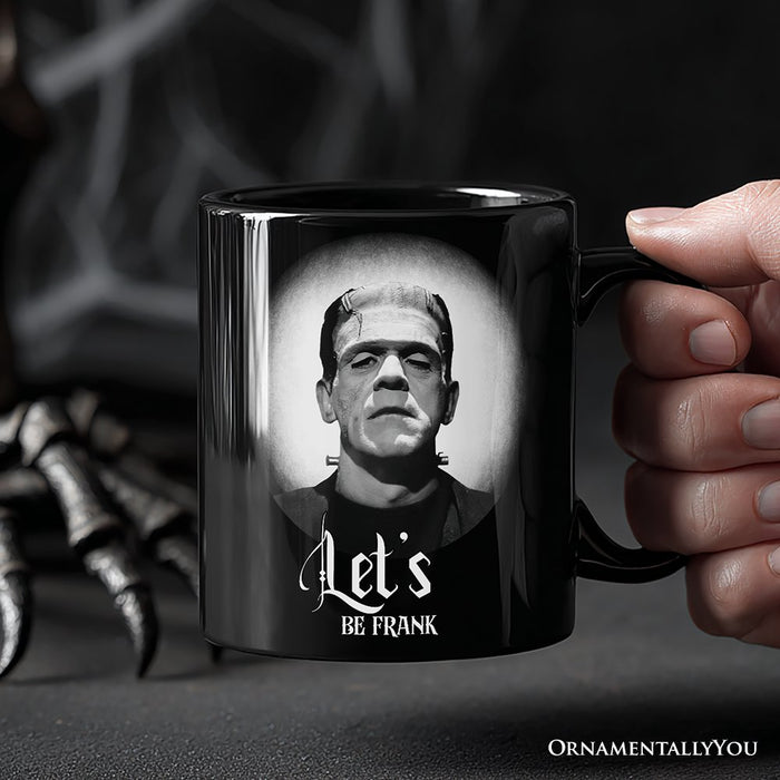 Frankenstein Spooky Portrait Personalized Mug Horror Villain Theme Halloween Gift with Custom Name Personalized Ceramic Mug OrnamentallyYou