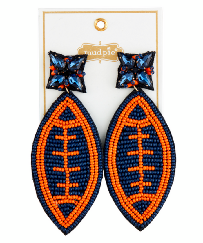 Gameday Beaded Earrings - Pine & Moss