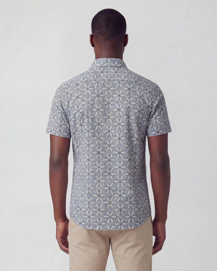 GEORGE TRIBAL NATURAL MENS PRINTED SHIRT