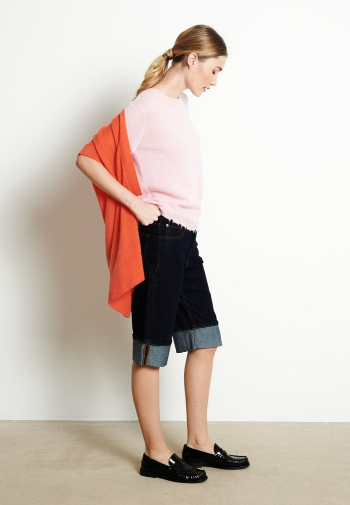 RIA 4 Kimono en cachemire mandarine