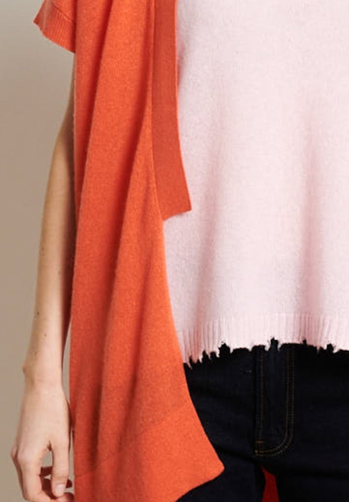 RIA 4 Kimono en cachemire mandarine