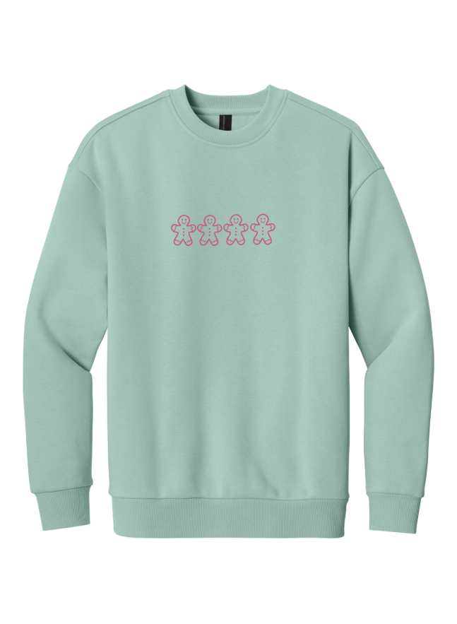 Gingerbread Embroidered Crewneck
