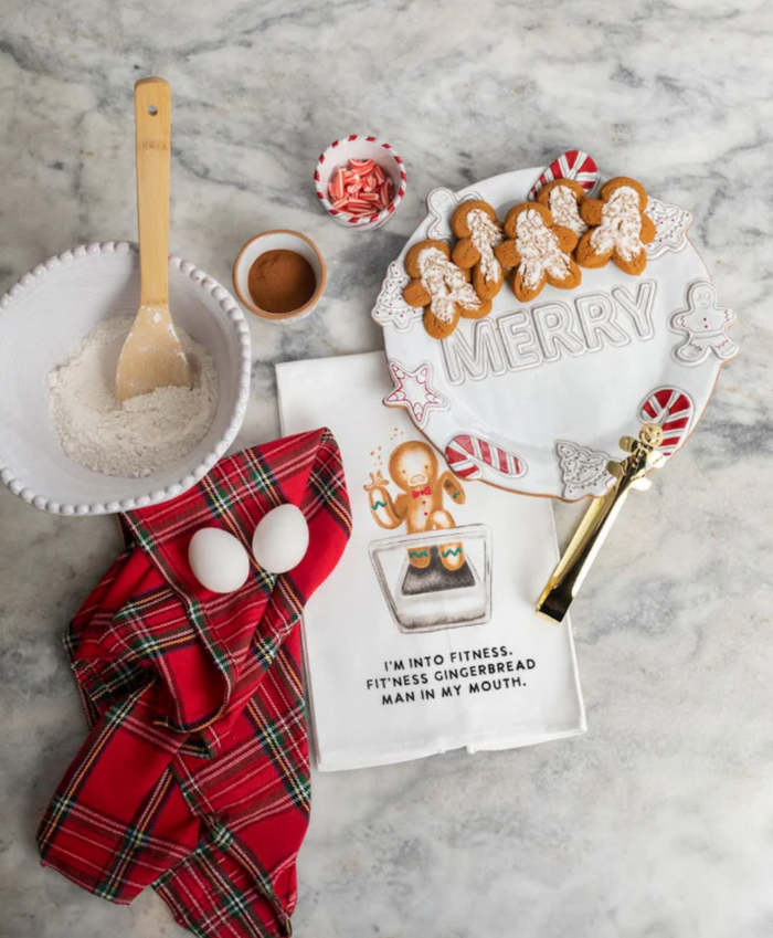Gingerbread Man Towels - Pine & Moss