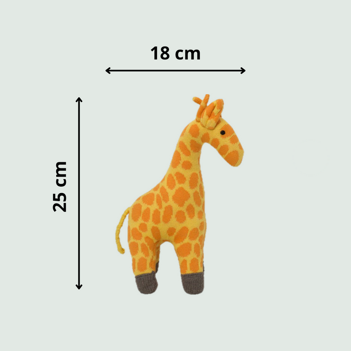 Giraffe Hand Knitted Stuffed/Plush/Soft Toy | 100% Premium Cotton