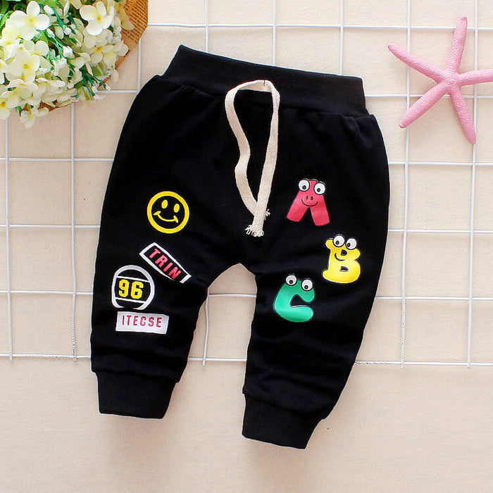 Girls Cotton Trousers For Spring | Toddler Girl Elastic Waist Pants