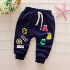 Girls Cotton Trousers For Spring | Toddler Girl Elastic Waist Pants