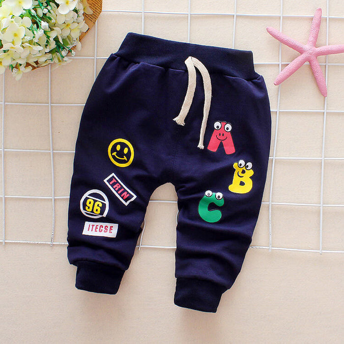 Girls Cotton Trousers For Spring | Toddler Girl Elastic Waist Pants
