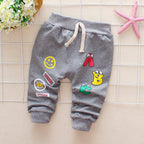 Girls Cotton Trousers For Spring | Toddler Girl Elastic Waist Pants