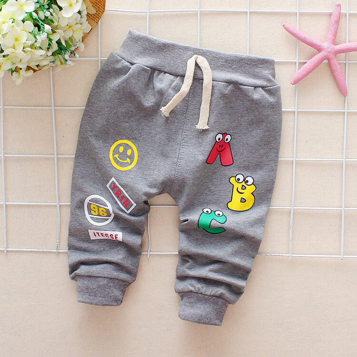 Girls Cotton Trousers For Spring | Toddler Girl Elastic Waist Pants