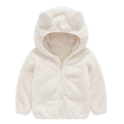 Girls Faux Fur Hooded Winter Jacket | Warm Fluffy Winter Jacket